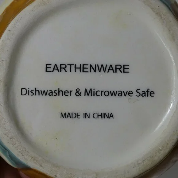 Earthenware 3D Owl Mug Cup Coffee Tea Hot Cocoa Brown Tan 3 inch Tall - Picture 5 of 5